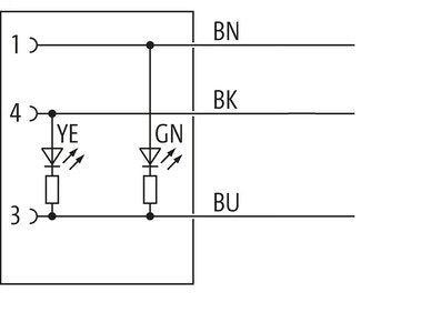 MURR Elektronik, Følerkabel m. LED, M12, vinklet, 5 meter (Art No. 7000-12381-6330500)