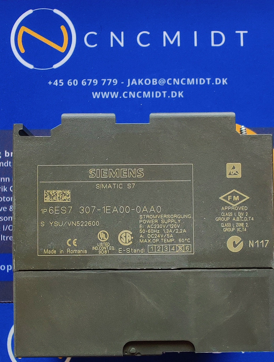 S7-300, PS307, Strømforsyning (6ES7307-1EA00-0AA0)