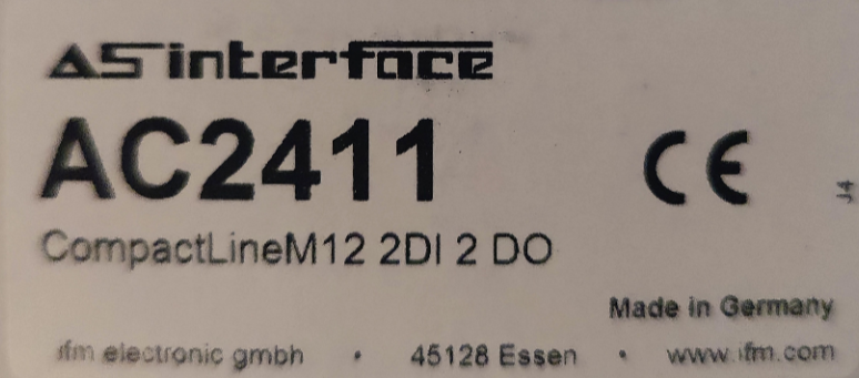 IFM, AS-i, CompactLine M12, 2DI, 2DO (AC2411)