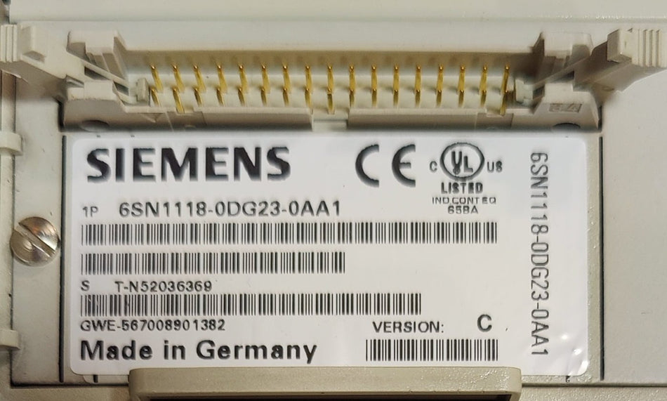 Simodrive 611D, Reg. card, 1 axis, motor measurement system + additional measurement system 1Vss (6SN1118-0DG23-0AA1)