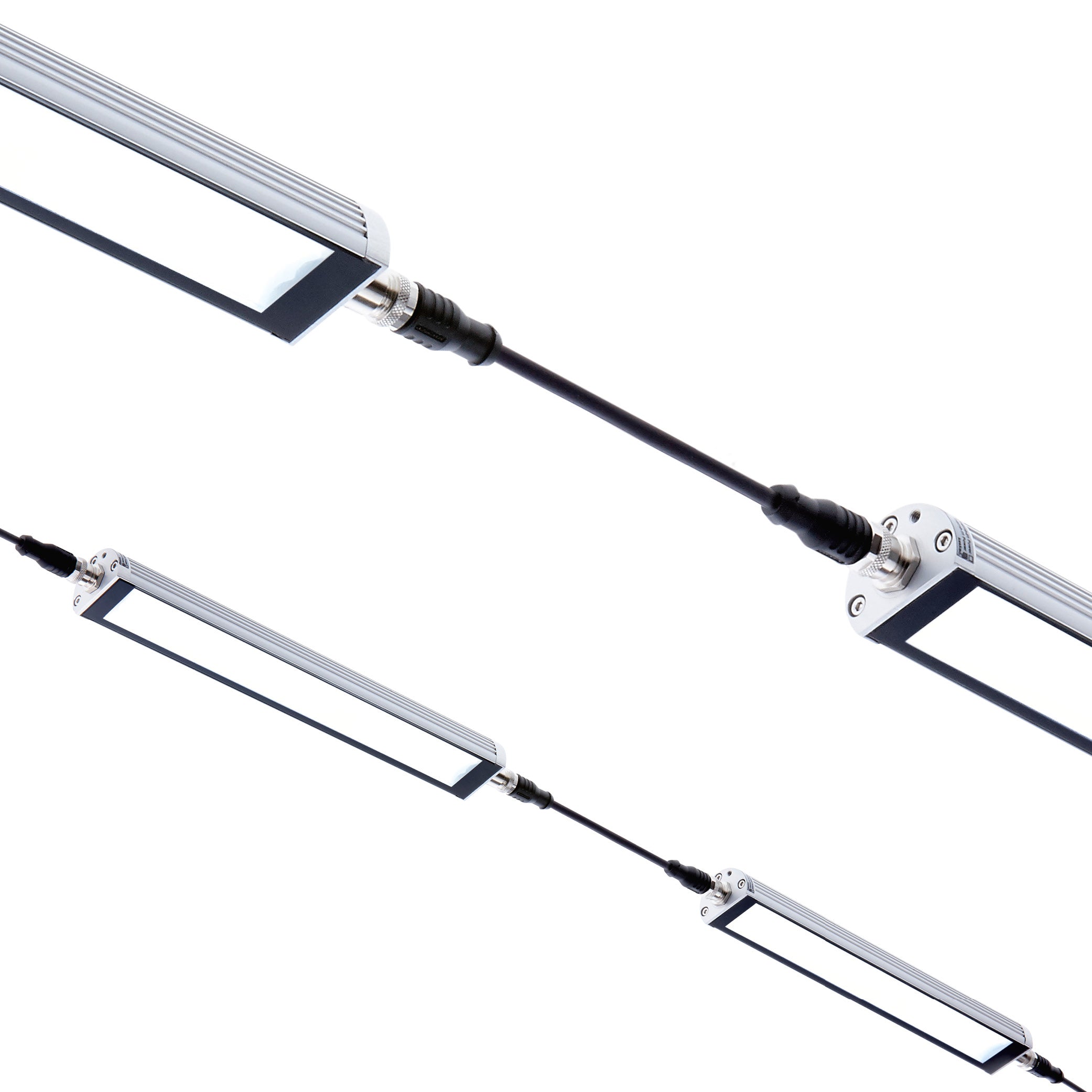 Maskinlampe i Ø40mm design, i længder fra 190-1040 mm, 24Vdc, passer perfekt der hvor pladsen er trang, TUBELED_40 - shop.cncmidt.dk