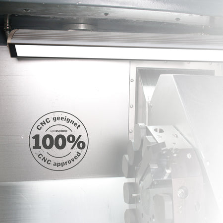 Maskinlampen på Ø40mm er klart den mest solgte og kommer i længder fra 190-1540 mm, tilsluttes 24Vdc via M12 stik, TUBELED_40 II ECO - shop.cncmidt.dk