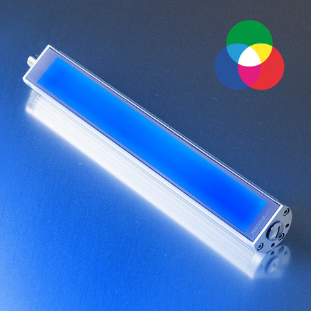 Maskin- & signallampe, RGB-W, 24Vdc. Det blændfri hvide lys og de konfigurerbare RGB-farver giver både optimal belysning og tydelig statusindikering præcis dér, hvor det er vigtigst. TUBELED_40 II RGB-W (118X90-0X)- shop.cncmidt.dk