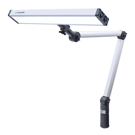 548mm bred arbejdslampe med leddelt arm i professionel kvalitet. 24Vdc/230Vac, UNILED II DC (120720-01) - shop.cncmidt.dk