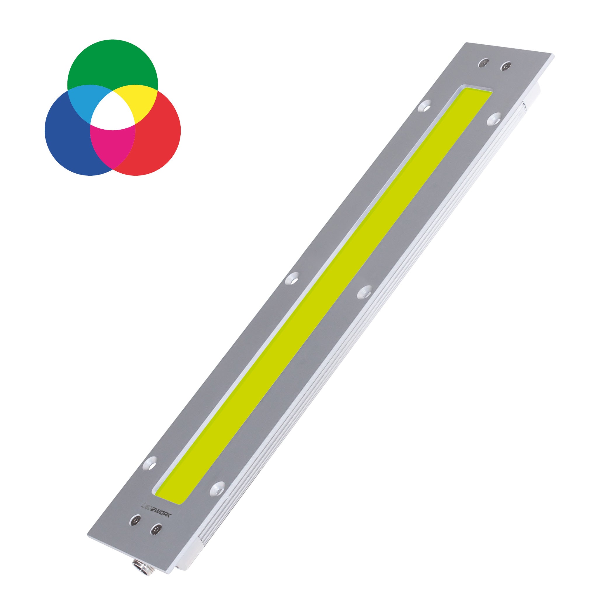 LED2WORK TUBELED_40 II RGB-W kombinerer præcis maskinbelysning med kraftfuld RGB-signalering
– alt samlet i et kompakt og robust hus, der modstår olie, spåner og vibrationer.

Det blændfri hvide lys og de konfigurerbare RGB-farver giver både optimal belysning og tydelig statusindikering præcis dér, hvor det er vigtigst. - shop.cncmidt.dk