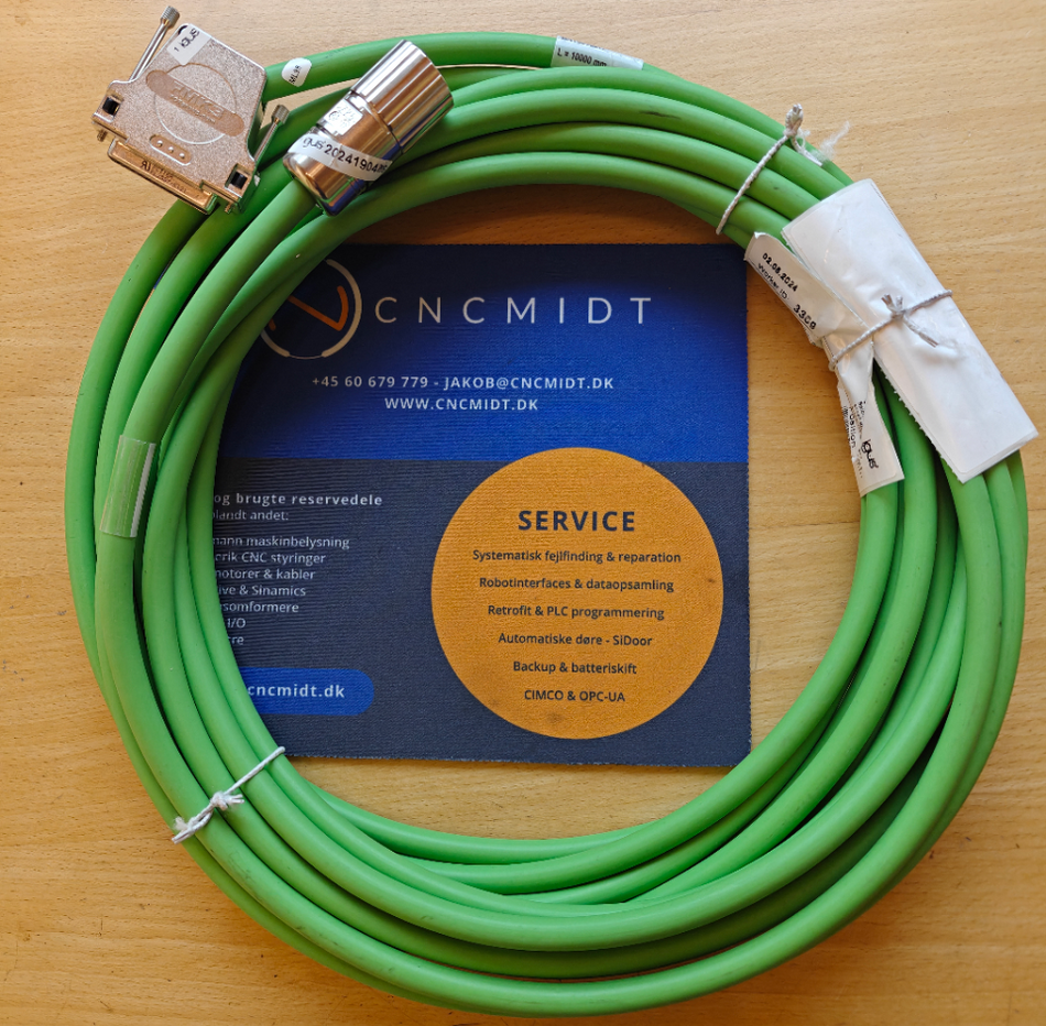 Siemens kompatibelt, Encoder kabel, 15 meter (6FX8002-2EQ10-1BF0)