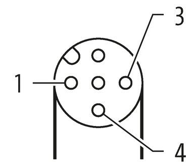 MURR Elektronik, Følerkabel m. LED, M12, vinklet, 5 meter (Art No. 7000-12381-6330500)