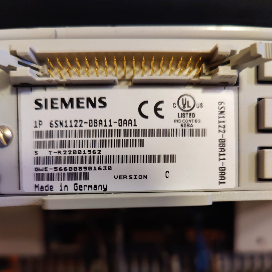 Simodrive 611A, Reg. kort, 1 akset, for induktionsmotor (6SN1122-0BA11-0AA1)