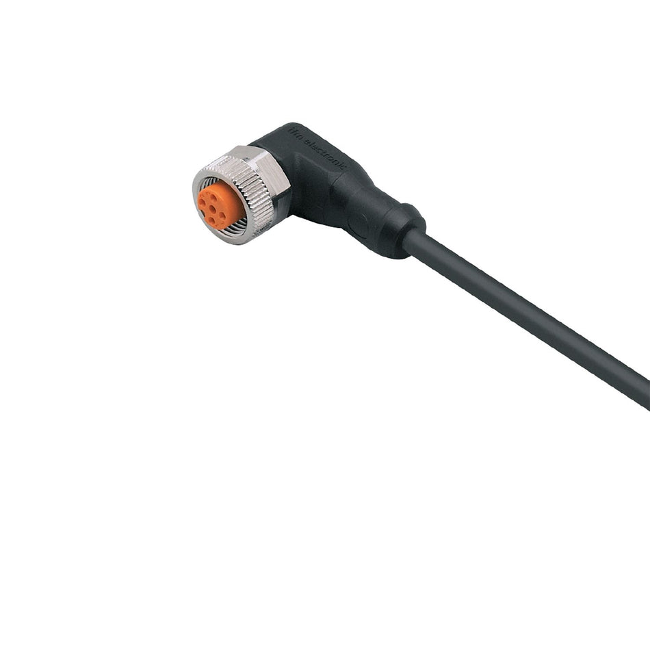 Forbindelseskabel med hunstik, M12, LED, 5 meter (EVC008)