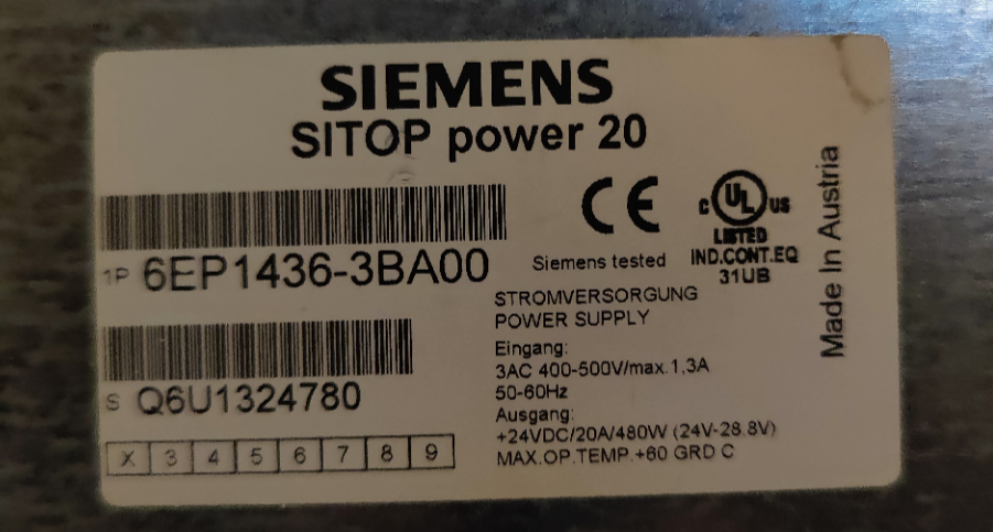 SITOP power 20 (6EP1436-3BA00)